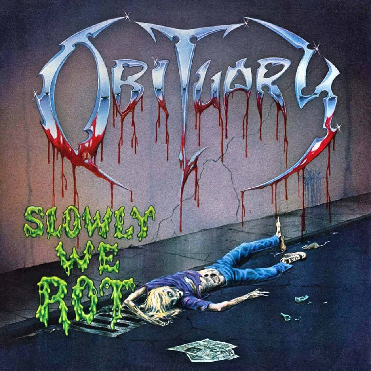OBITUARY - [ 1989 ] - Slowly We Rot - [ FLAC (tracks+.cue) 16-Bit 44.1 kHz ]