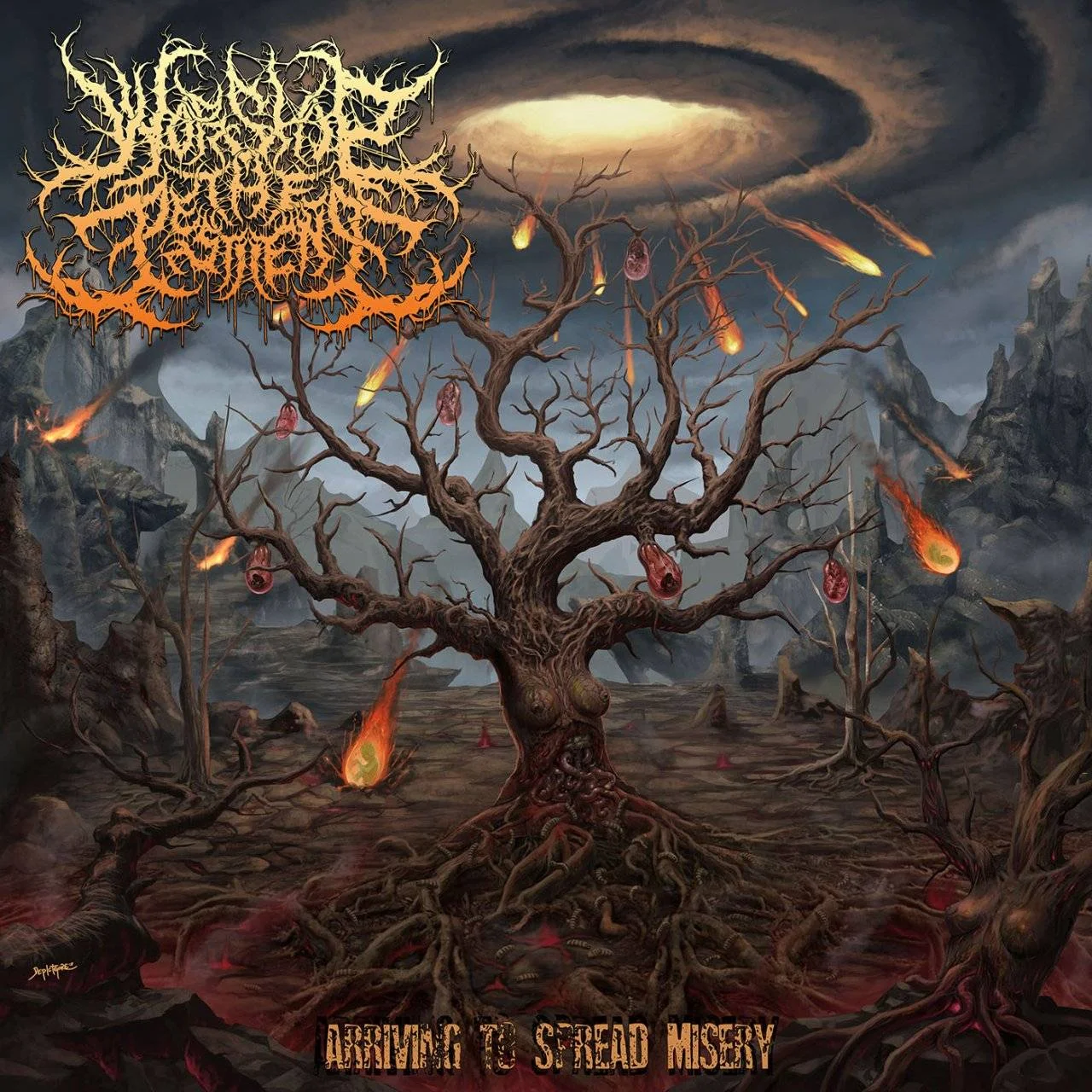 Worship The Pestilence - [ 2019 ] - Arriving To Spread Misery - [ FLAC (tracks+.cue) 16-Bit 44.1 kHz ]