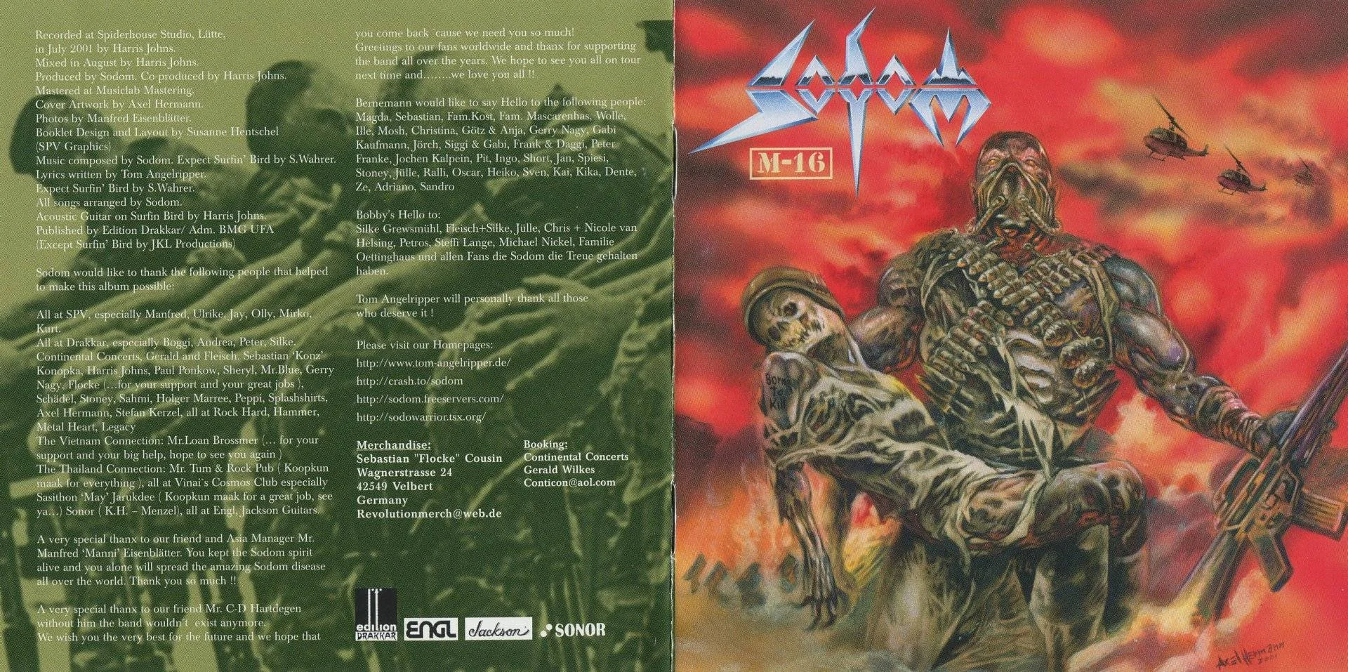Sodom - [ 2001 ] - M - 16 - [ FLAC (tracks+.cue) 16-Bit 44.1 kHz ] + HD Scans
