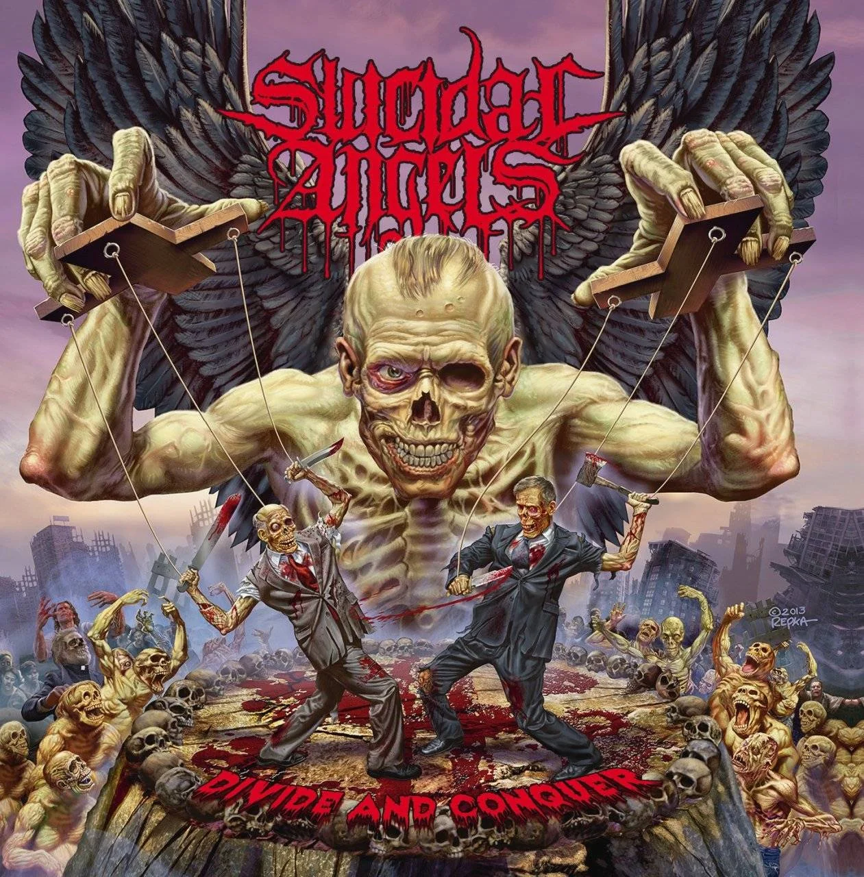 Suicidal Angels - [ 2014 ] - Divide And Conquer - [ FLAC (tracks+.cue) 16-Bit 44.1 kHz ]