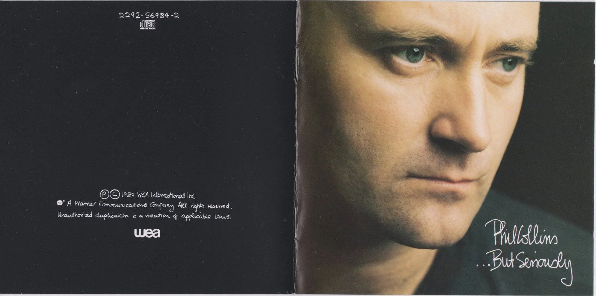 Phil Collins - [ 1989 ] - ...But Seriously - [ FLAC (tracks+.cue) 16-Bit 44.1 kHz ] + HD CD Scans/Artworks