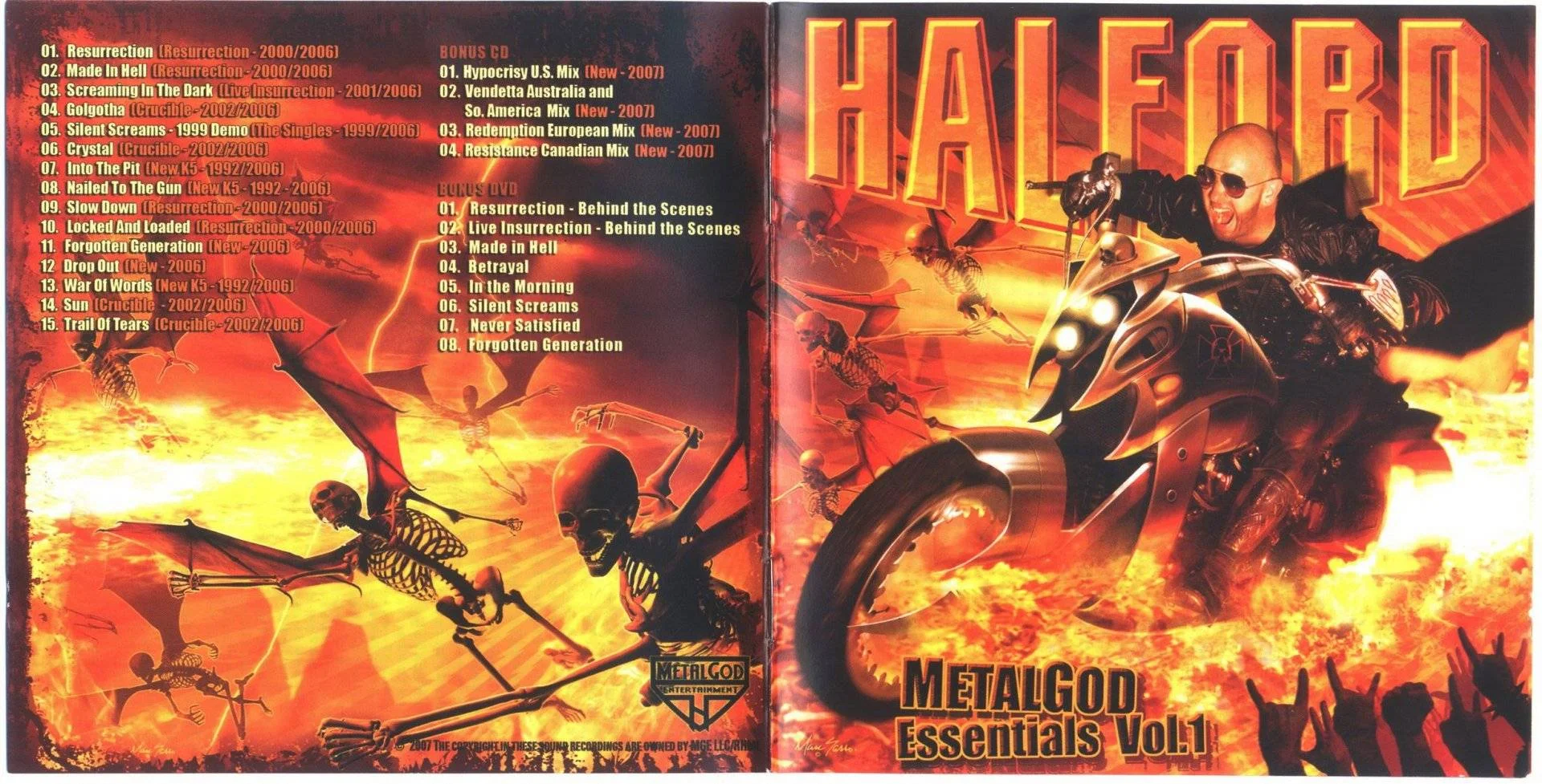 HALFORD [ ROB HALFORD (Judas Priest) ] - [ 2007 ] - Metal God Essentials Vol.1 - [ FLAC (tracks+.cue) 16-Bit 44.1 kHz ] + HD CD Scans/Artworks