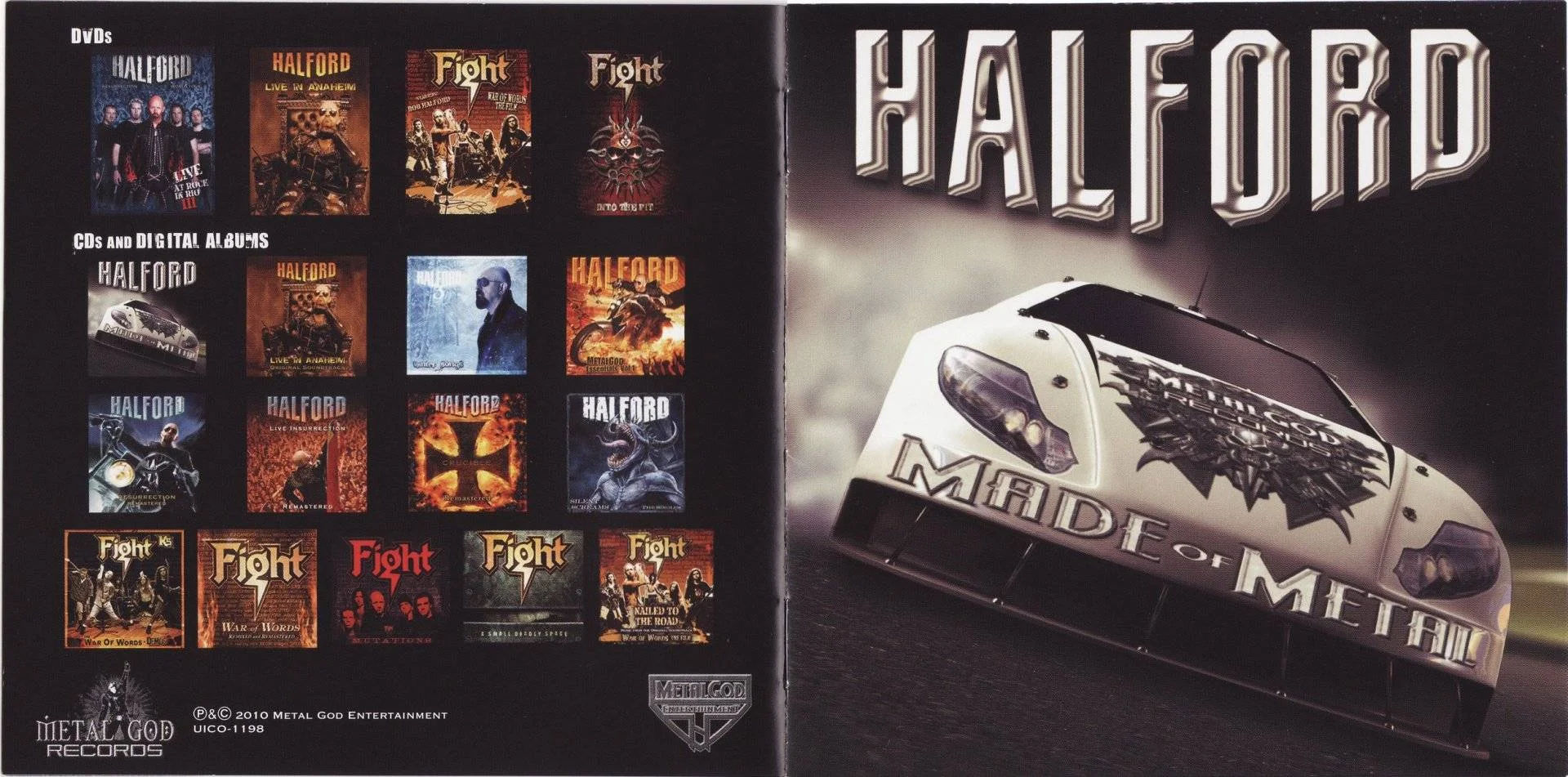 HALFORD [ ROB HALFORD (Judas Priest) ] - [ 2010 ] - Halford IV - Made Of Metal - [ FLAC (tracks+.cue) 16-Bit 44.1 kHz ] + HD CD Scans/Artworks