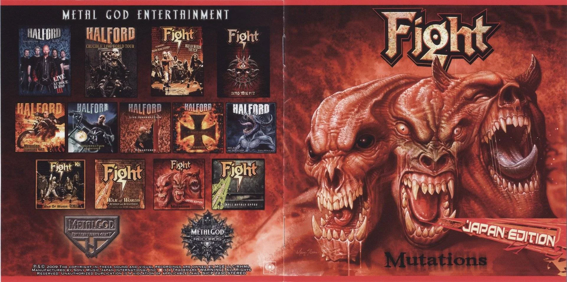 FIGHT [ ROB HALFORD (Judas Priest) ] - [ 1994 ] - Mutations - [ FLAC (tracks+.cue) 16-Bit 44.1 kHz ] + HD CD Scans/Artworks