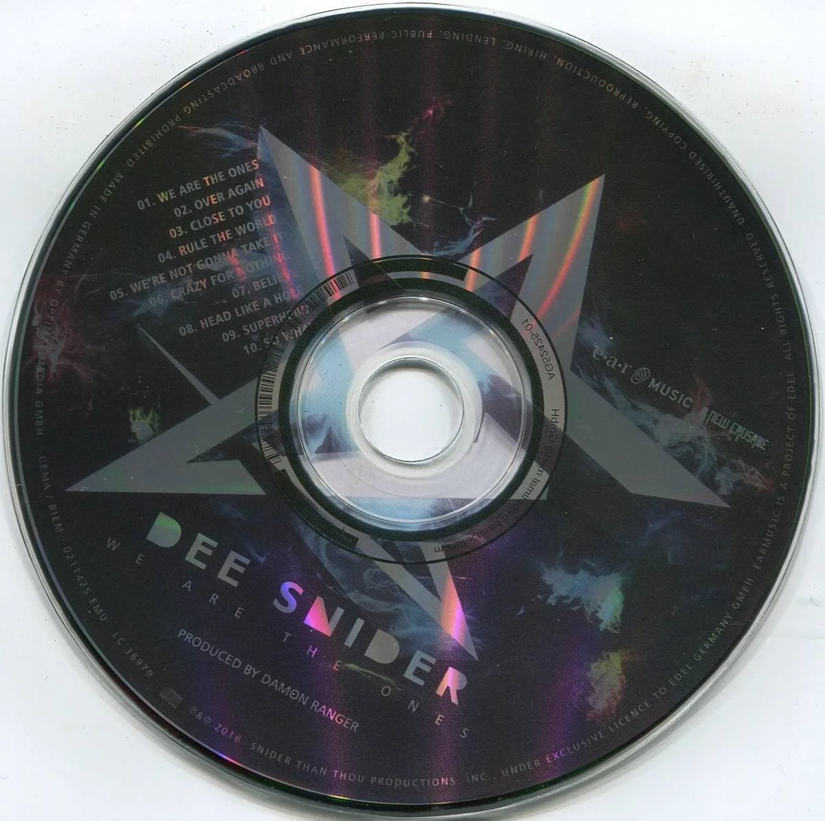 Dee Snider (Twisted Sister) - [ 2016 ] - We Are The Ones - [ FLAC (Tracks + .cue) 16-Bit 44.1 kHz ] + HD Scans/Artworks