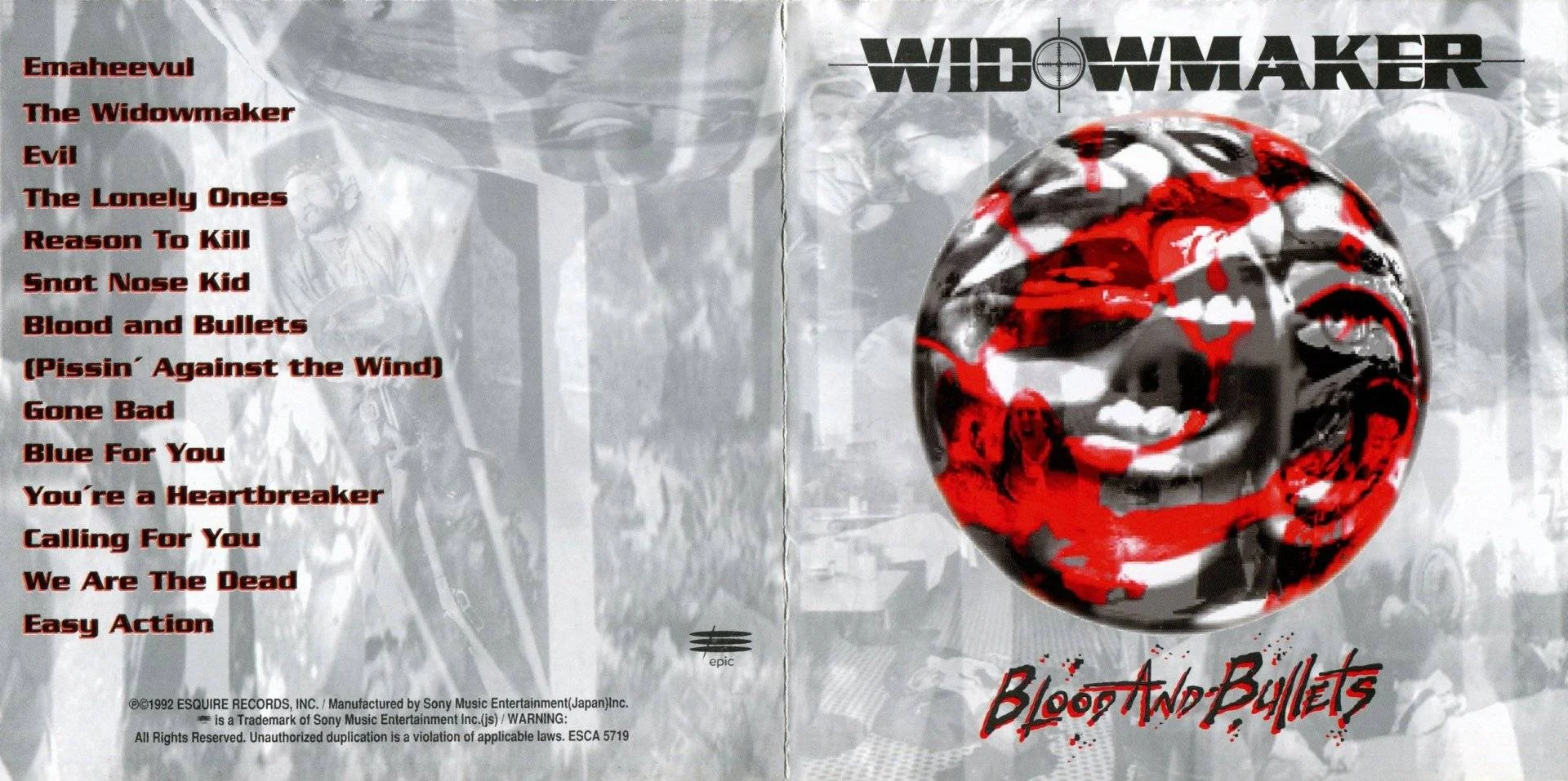 (Dee Snider) Widowmaker - [ 1992 ] - Blood And Bullets - [ FLAC (Tracks + .cue) 16-Bit 44.1 kHz ] + HD Scans/Artworks