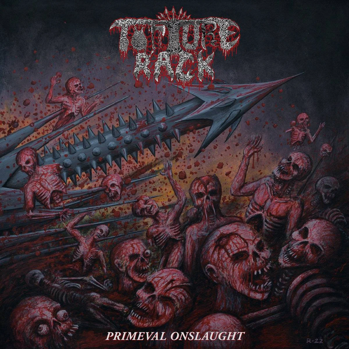 TORTURE RACK - [ 2023 ] - Primeval Onslaught - [ FLAC (Tracks) 16-Bit 44.1 kHz ] - [ Death Metal - USA (Portland, Oregon) ]