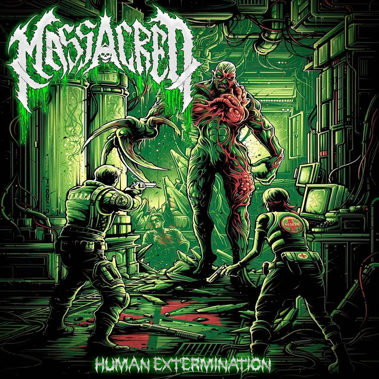 (Mega.nz) - MASSACRED - 2022 - Human Extermination - [ Verified CBR MP3 320 Kbps ]