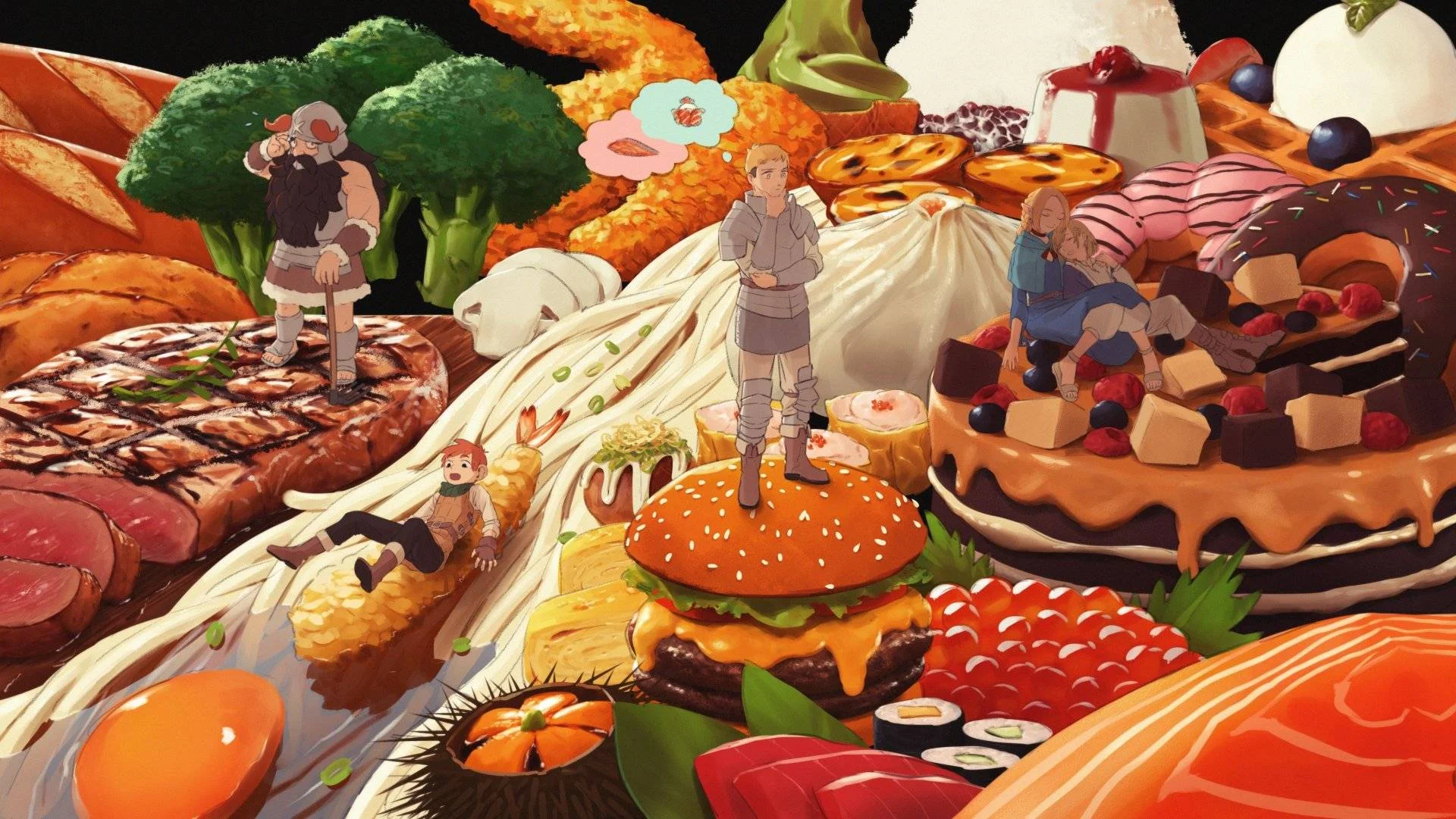 Delicious in Dungeon / Dungeon Meshi [1080p] [Netflix]