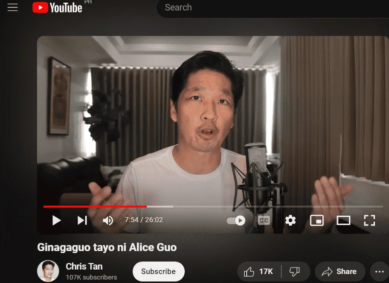 Grabeh pala yung Alice Guo issue  (napanood ko na)