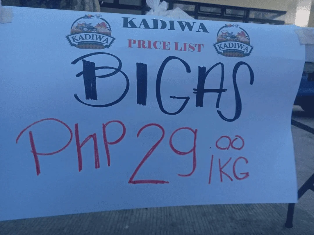 Kadiwa stores in NCR sell rice at P29/kilo