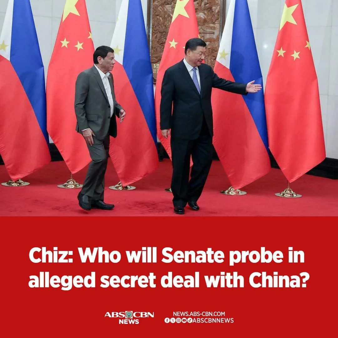 Chiz: Who will Senate probe in alleged secret deal with China?