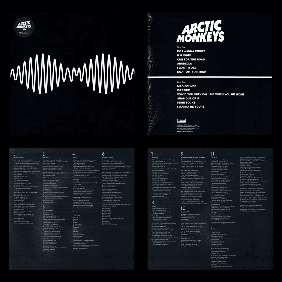 (Requested - 12/34) - Arctic Monkeys - LP/VINYL (Digitized, Hi-Res) - Arctic Monkeys - [ 2013 ] - AM (WIGLP317) - [ FLAC 24-Bit 192.0 kHz ]