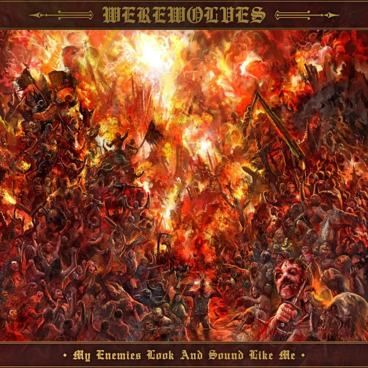 Werewolves - [ 2023 ] - My Enemies Look And Sound Like Me - [ FLAC 16-Bit 44.1 kHz ] ** Technical Black/Death Metal - Australia (Melbourne, Victoria)