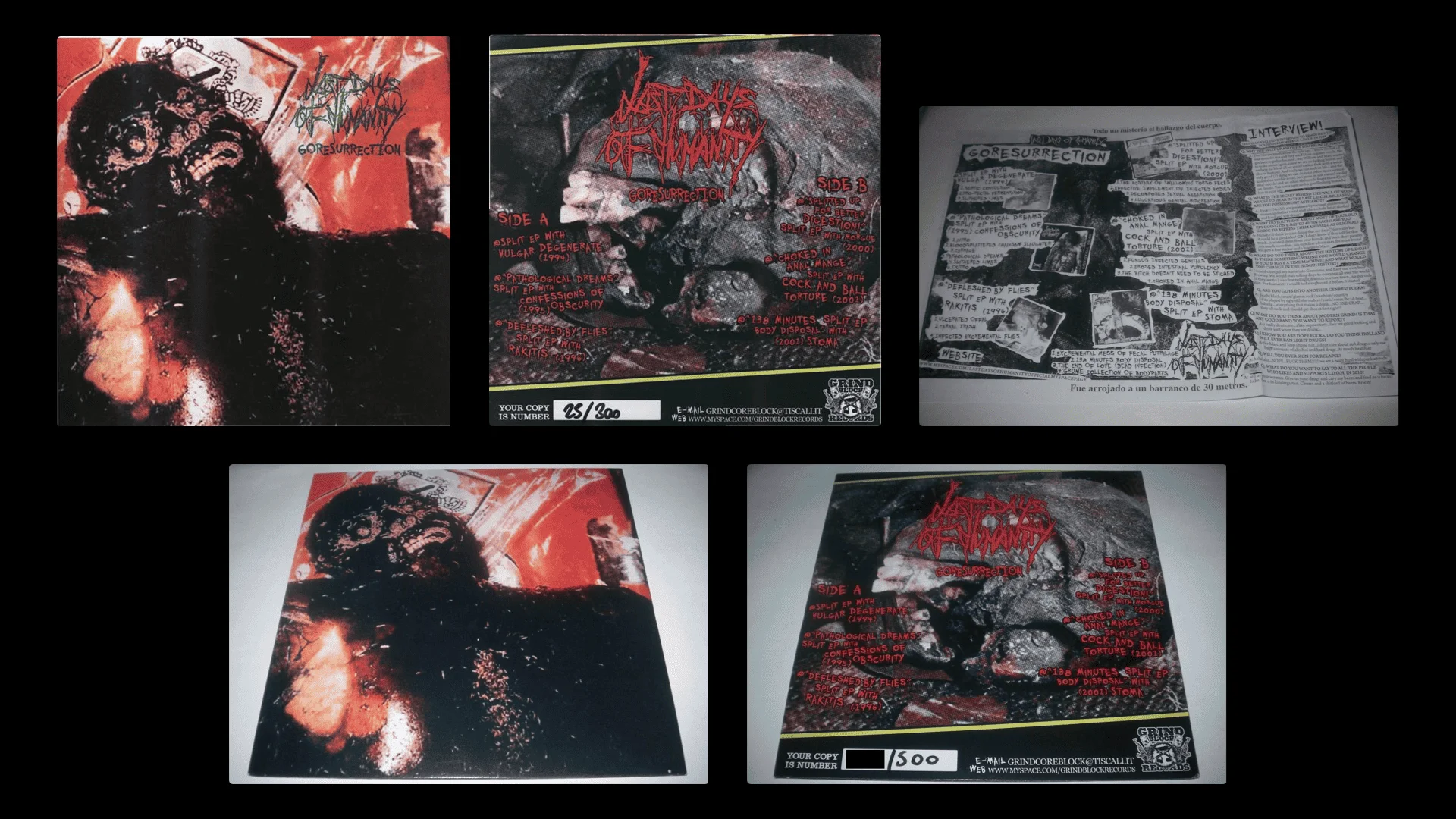 (DIGITIZED in Hi-Res 24-Bit 192.0 kHz) LP, Vinyl - LAST DAYS OF HUMANITY - [ 2010 ] - Goresurrection
