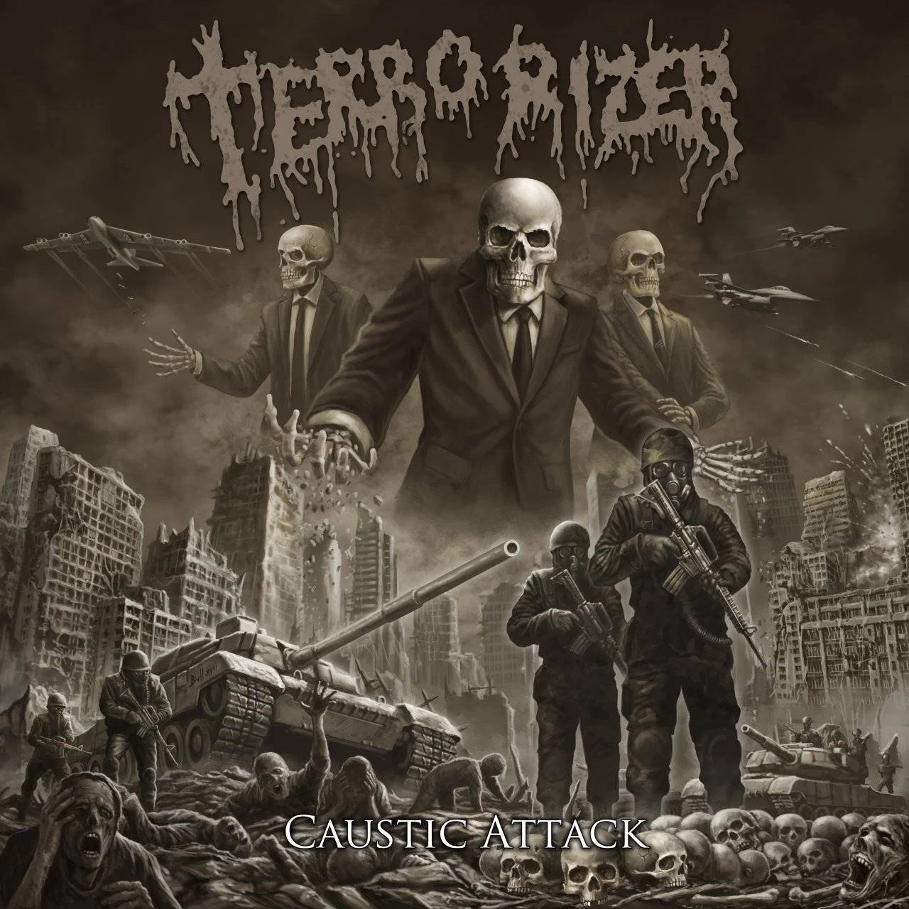 TERRORIZER - [ 2018 ] - Caustic Attack - [ FLAC 16-Bit 44.1 kHz ] ** Deathgrind/Death/Grindcore - U.S.A.