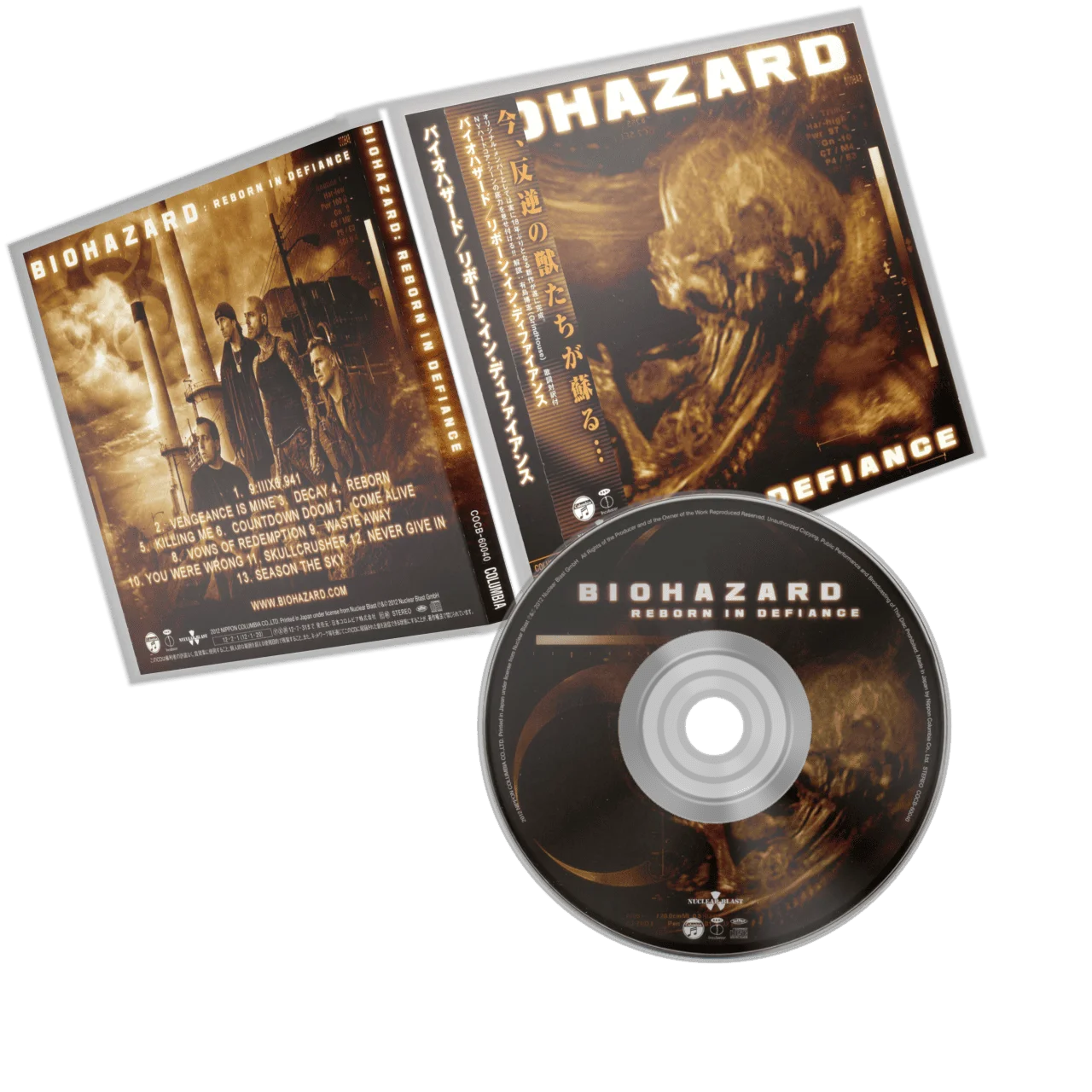 BIOHAZARD - [ 2012 ] - Reborn In Defiance (Japan, Nippon Columbia Co. COCB-60040)
