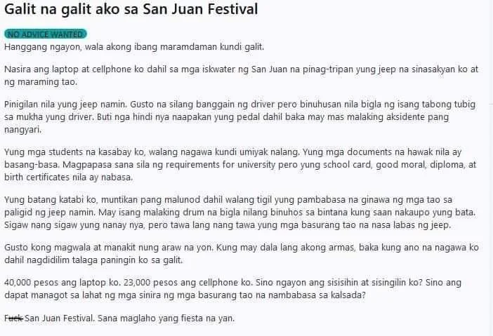 Mga eskwater ng San Juan