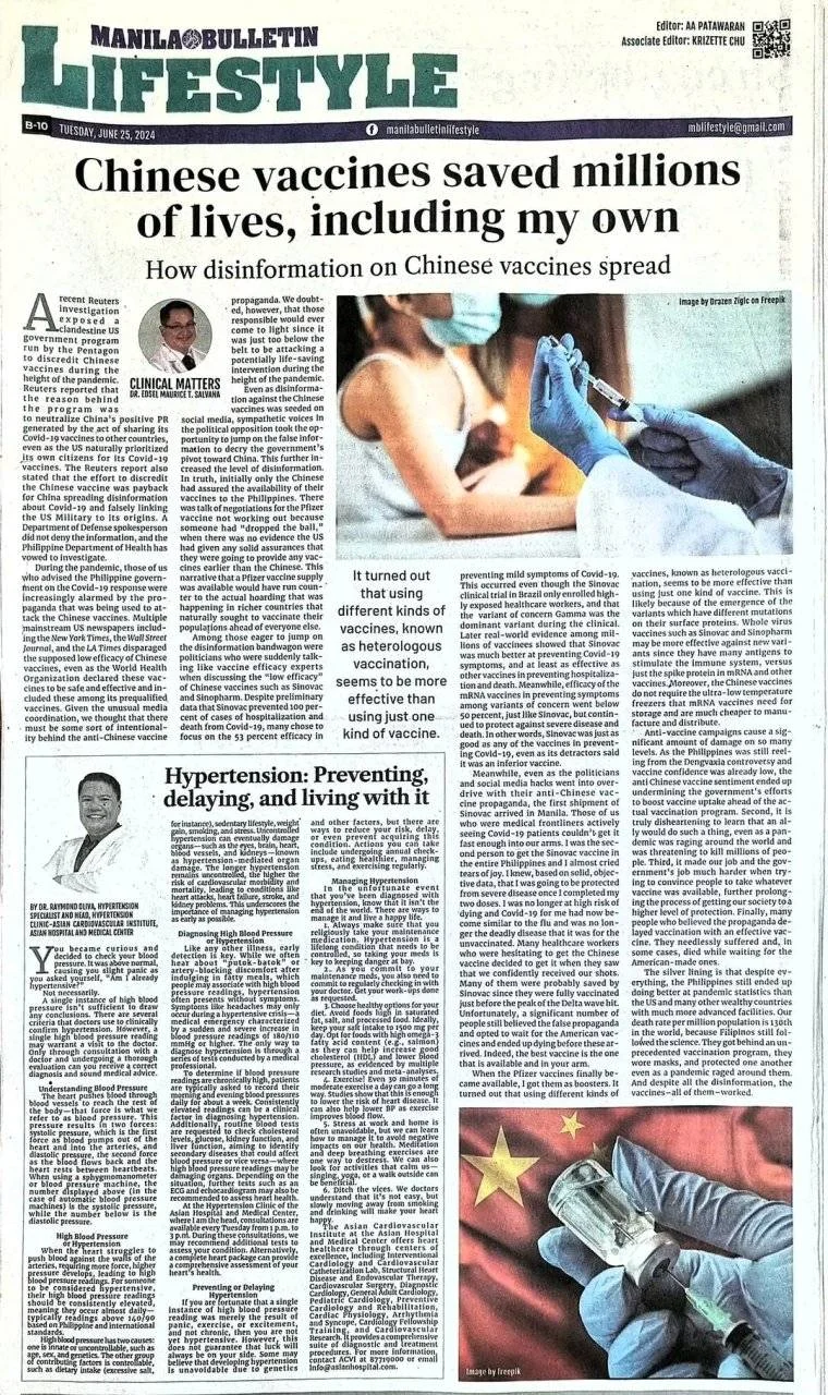 From Dr. Edsel Salvana