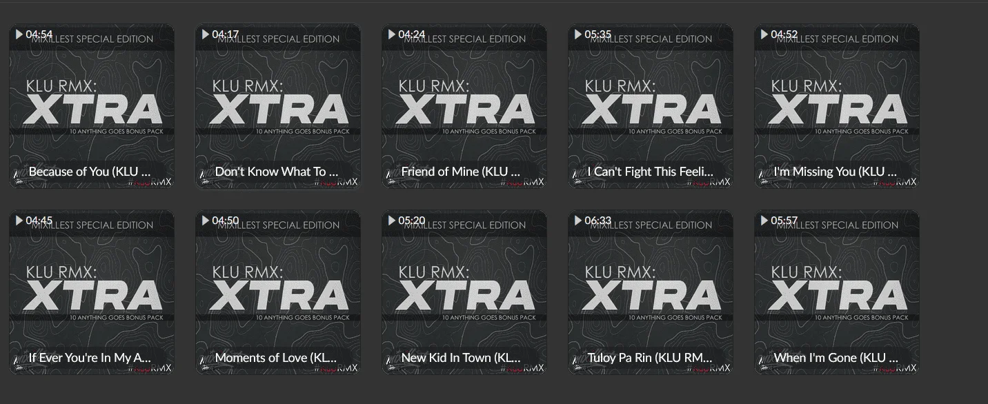 KLU RMX : Xtra Pack (Mixillest Special Edition)