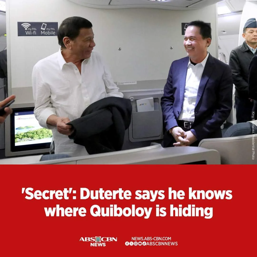 'Secret': Duterte says he knows where Quiboloy is hiding