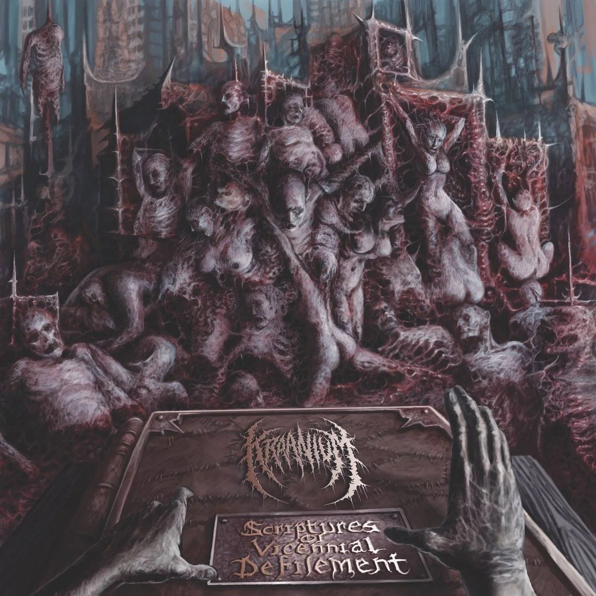 KRAANIUM - [ 2023 ] - Scriptures Of Vicennial Defilement - [ FLAC 16-Bit 44.1 kHz ] ** Brutal Death/Slamming Brutal Death - Norway