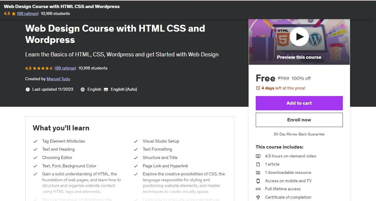 Web Design Course with HTML CSS and Wordpress.webp
