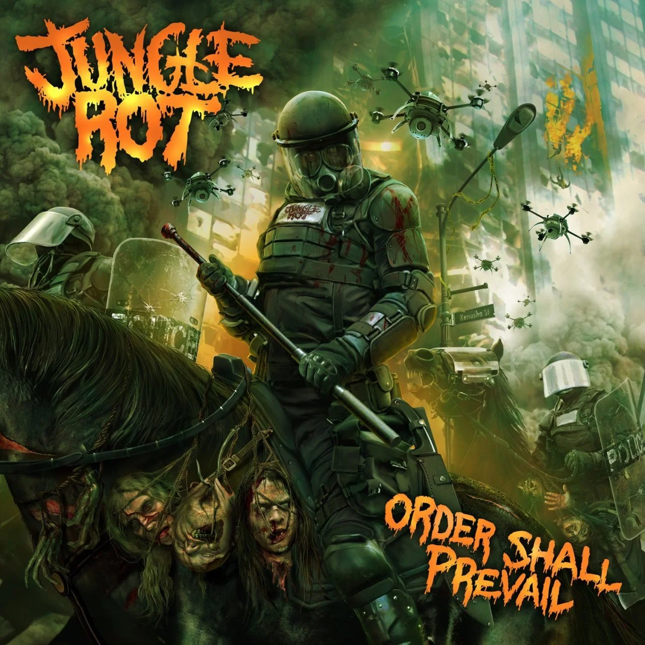 JUNGLE ROT - [ 2015 ] - Order Shall Prevail (Limited Edition, Numbered, Digipak) - [ FLAC 16-Bit 44.1 kHz ] ** Death Metal - U.S.A. (Kenosha, WI)