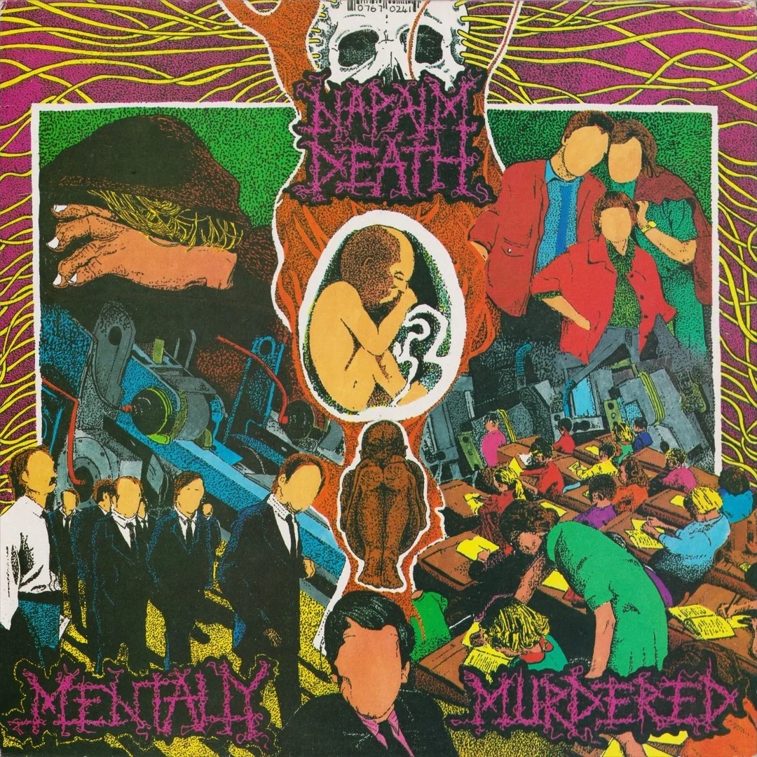LP/VINYL (Digitized) | HR/HF FLAC 24-Bit 192.0 kHz - NAPALM DEATH - 1989 - Mentally Murdered (12'', 45 RPM, EP) (Earache  MOSH 14T)
