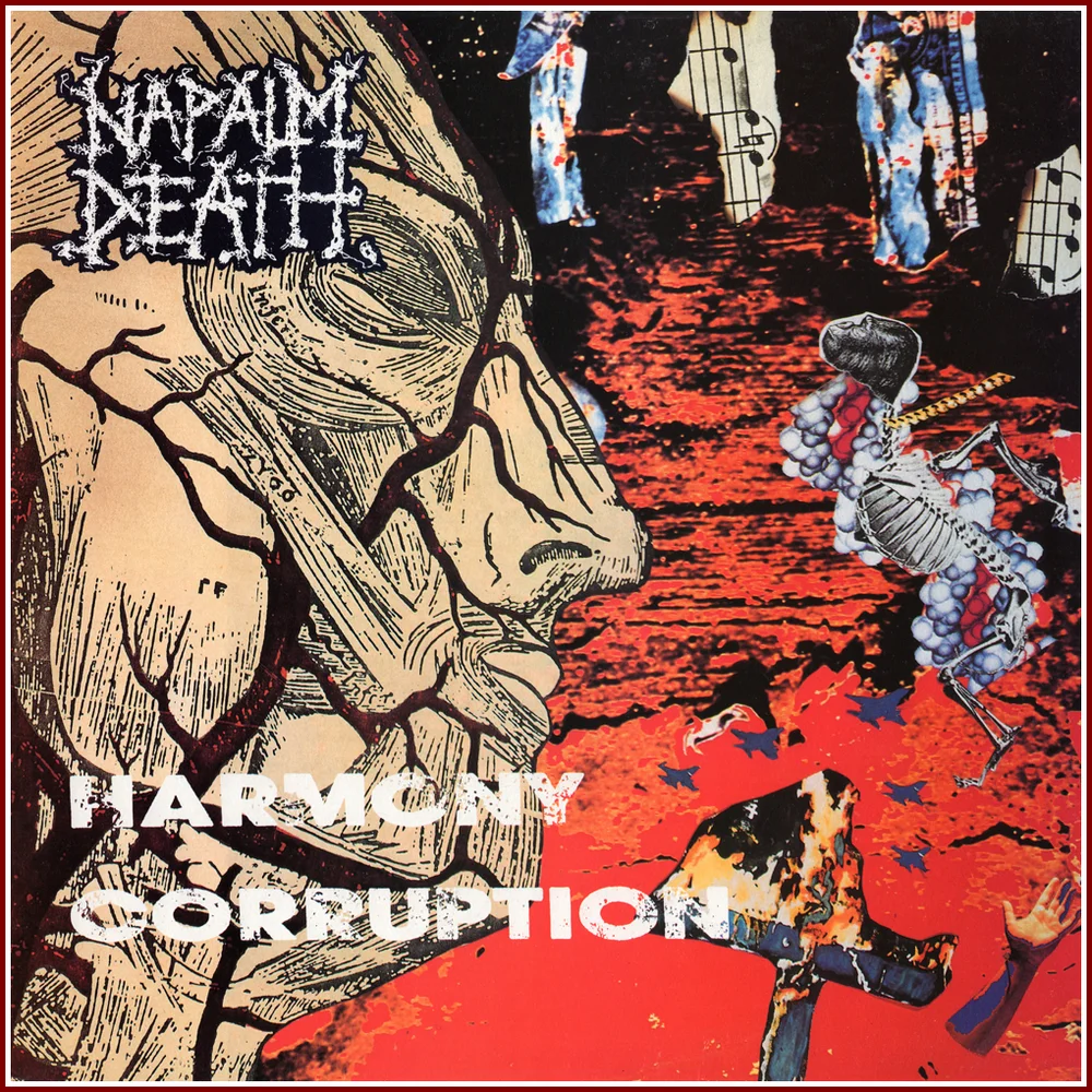 LP/VINYL (Digitized) | HR/HF FLAC 24-Bit 192.0 kHz - NAPALM DEATH - 1990 - Harmony Corruption (Earache - MOSH 19, UK) (Dynamic Range : 14)