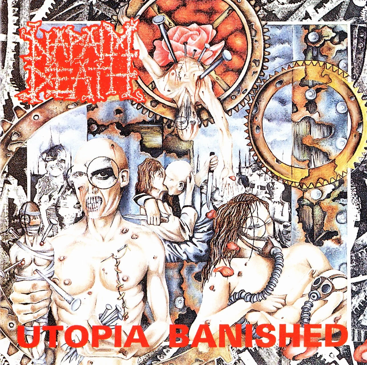 LP/VINYL (Digitized) | HR/HF FLAC 24-Bit 96.0 kHz - NAPALM DEATH - 1992 - Utopia Banished (Earache - MOSH53, Original UK LP)