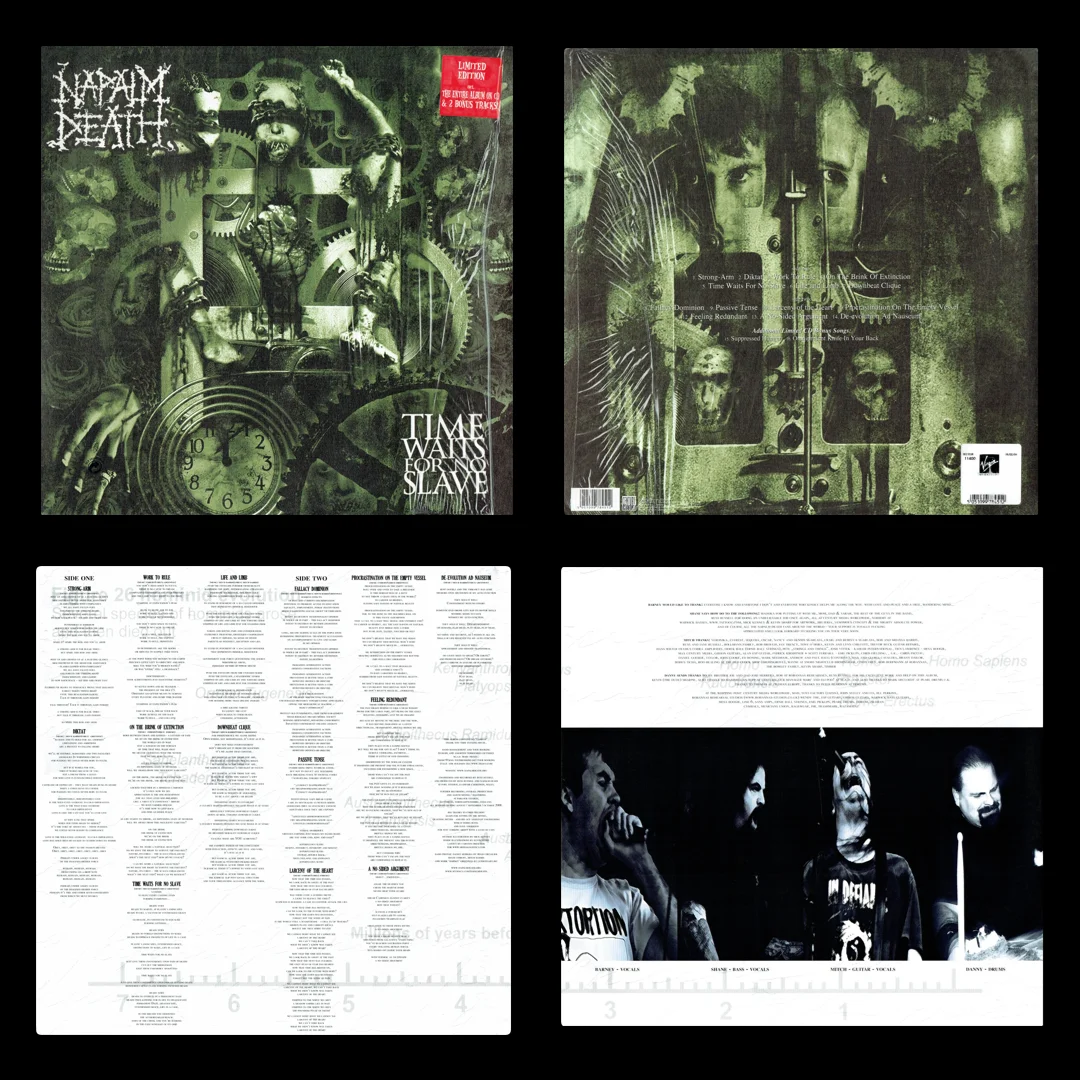 LP/VINYL (Digitized) | HR/HF FLAC 24-Bit 192.0 kHz - NAPALM DEATH - 2009 - Time Waits For No Slave (9978451) (First Press)