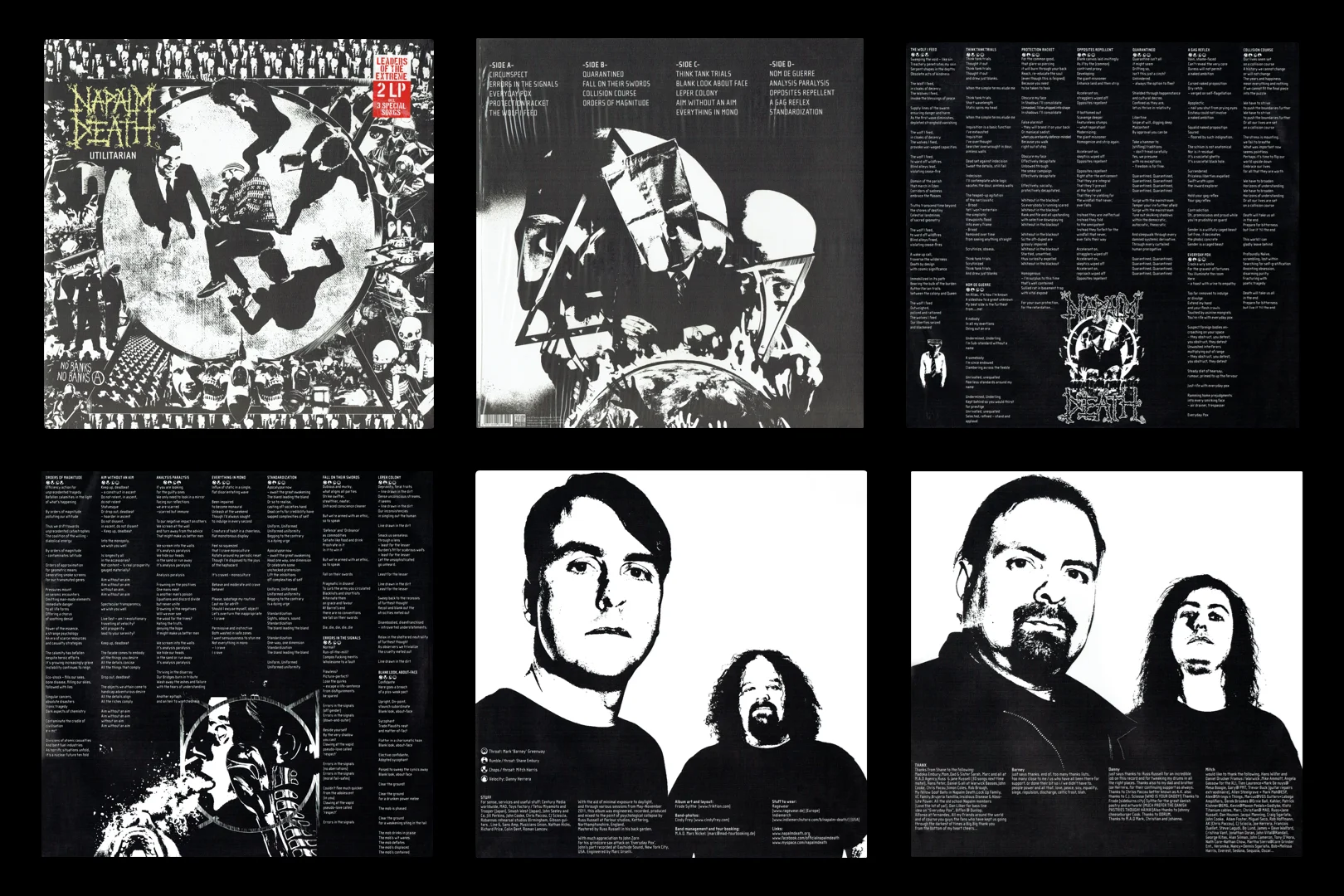 LP/VINYL (Digitized) | HR/HF FLAC 24-Bit 192.0 kHz - NAPALM DEATH - 2012 - Utilitarian (9981651) (First Press)