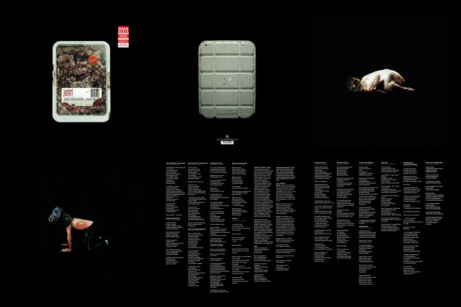 LP/VINYL (Digitized) | HR/HF FLAC 24-Bit 192.0 kHz - NAPALM DEATH - 2015 - Apex Predator - Easy Meat (9985191) (First Press)
