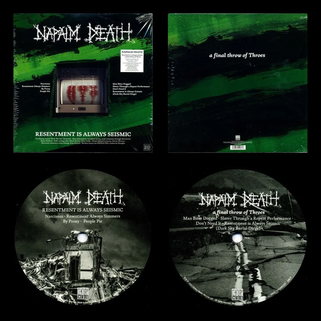LP/VINYL (Digitized) | HR/HF | FLAC/WavPack 32-Bit (Fixed-Point) 192.0 kHz - NAPALM DEATH - 2022 - R.I.A.S. - A.F.T.O.T. (Century Media 19439952281)