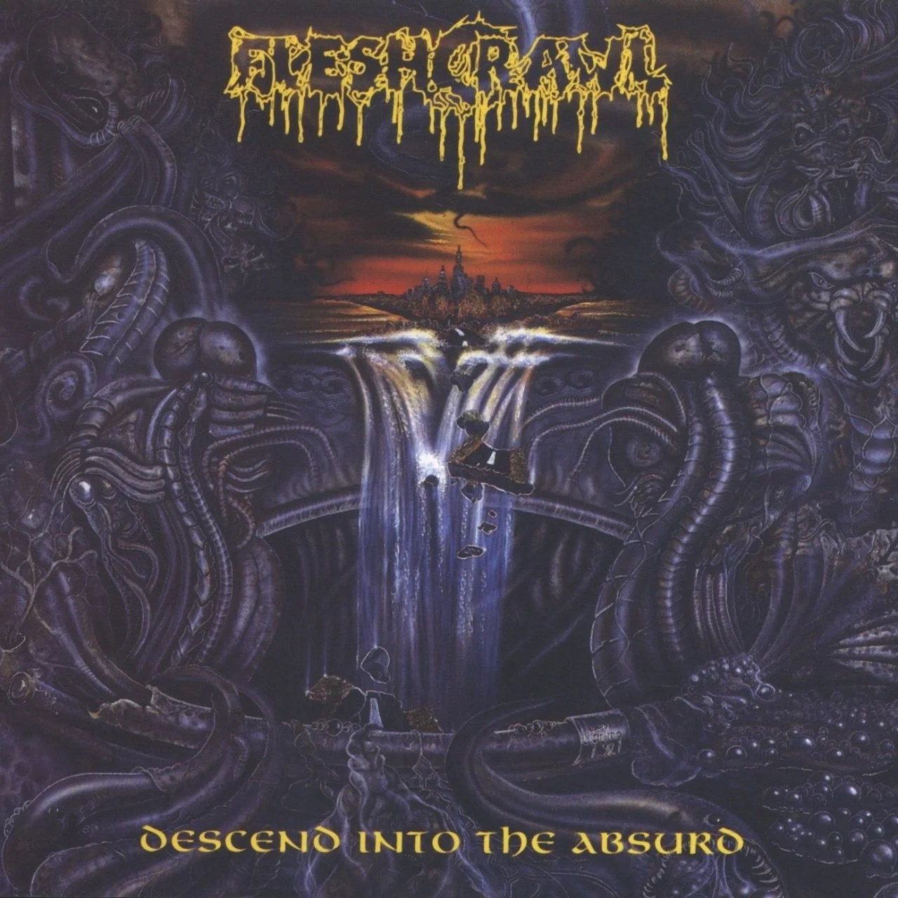 FLESHCRAWL - 1992 - Descend Into The Absurd (8C0CCD09) (Black Mark Production  BMCD 27, 4012743002728, Germany) # - [ FLAC 16-Bit 44.1 kHz ]