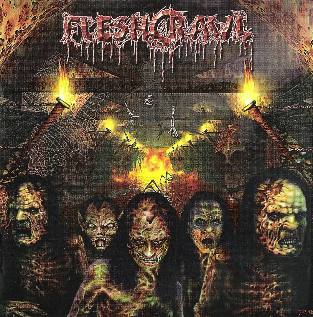 FLESHCRAWL - 2000 - As Blood Rains From The Sky ... We Walk The Path Of Endless Fire (9109570C) (FO583CD, Russia) - [ FLAC 16-Bit 44.1 kHz ]