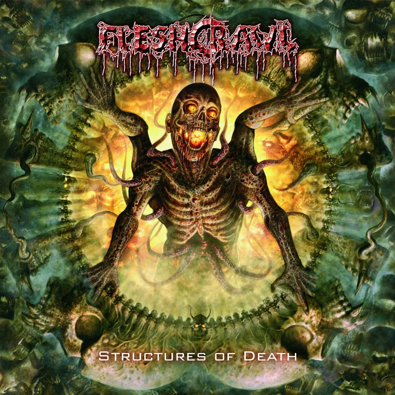FLESHCRAWL - 2007 - Structures Of Death (B412320D) (Enhanced) (FO698CD, Russia) - [ FLAC 16-Bit 44.1 kHz ]