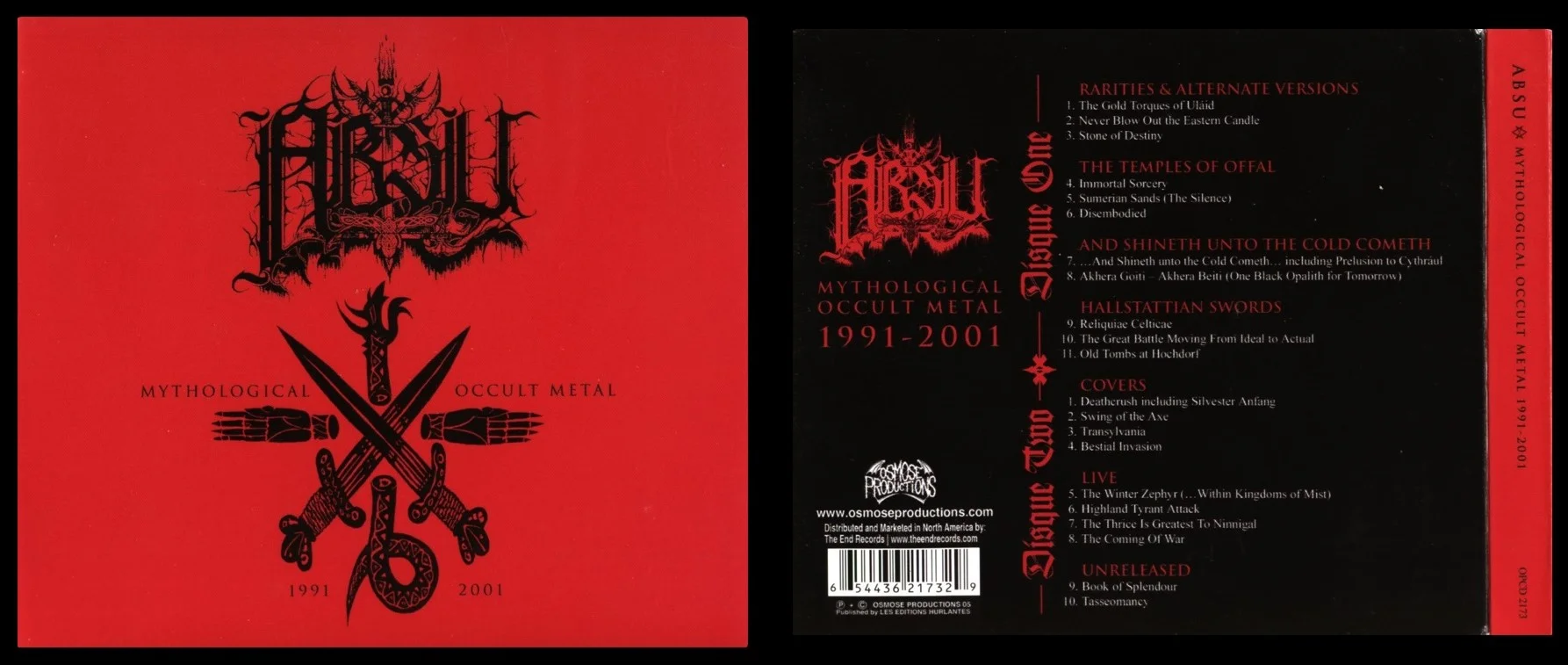 ABSU - 2005 - Mythological Occult Metal 1991 - 2001 (2 X CD, Compilation) - [ FLAC 16-Bit 44.1 kHz ]