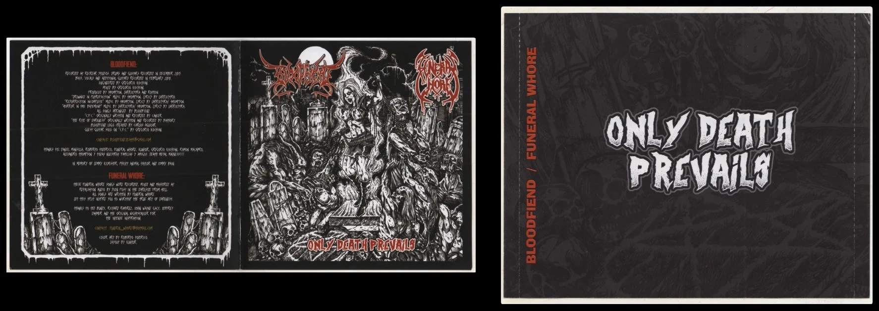 Bloodfiend & FUNERAL WHORE - 2016 - Only Death Prevails - [ FLAC 16-Bit 44.1 kHz ]