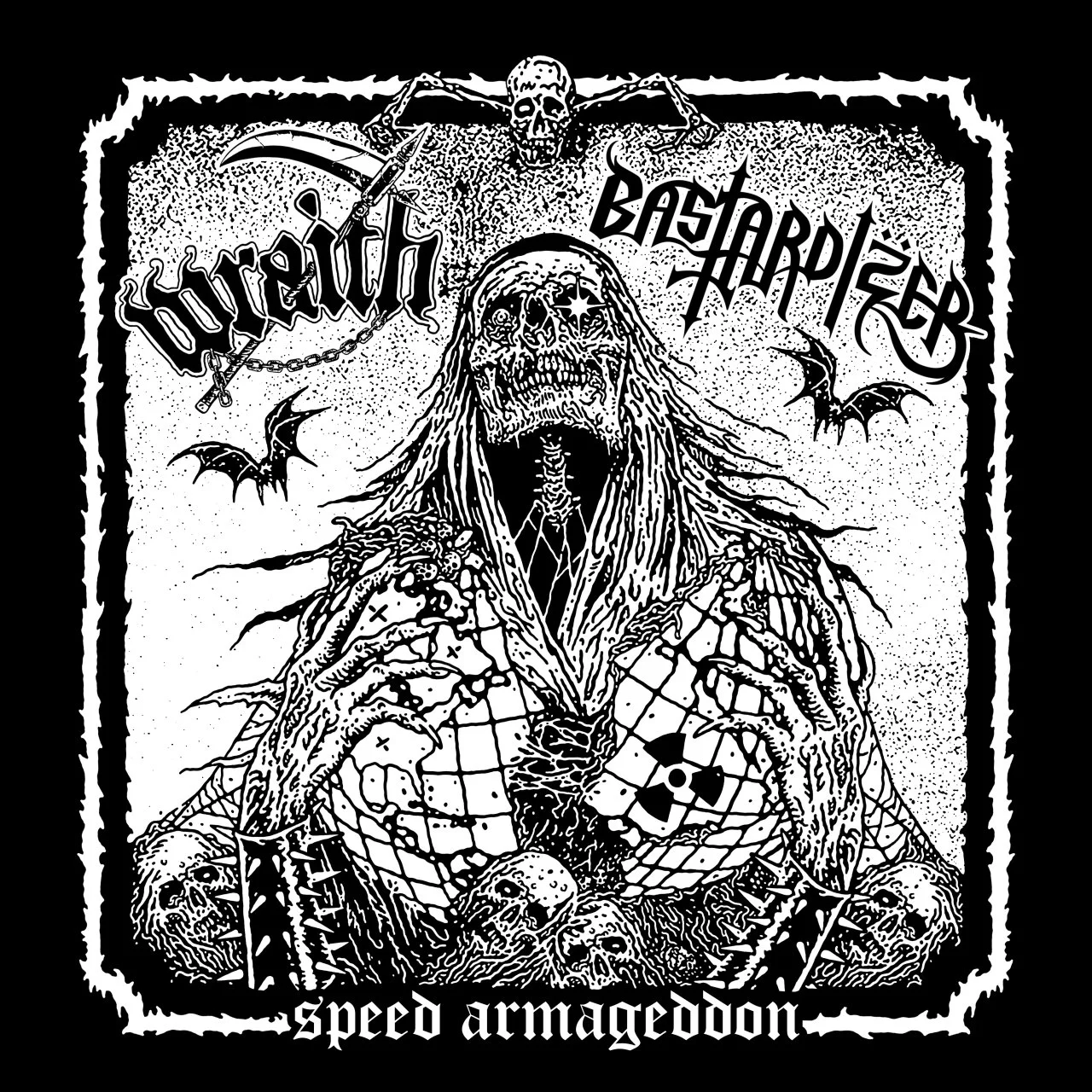 WRAITH & Bastardizer - 2020 - Speed Armageddon (Split) - [ FLAC 16-Bit 44.1 kHz ] ** NO BS SPEED & THRASH (Blackened Speed/Blackened Thrash) - U.S.A.