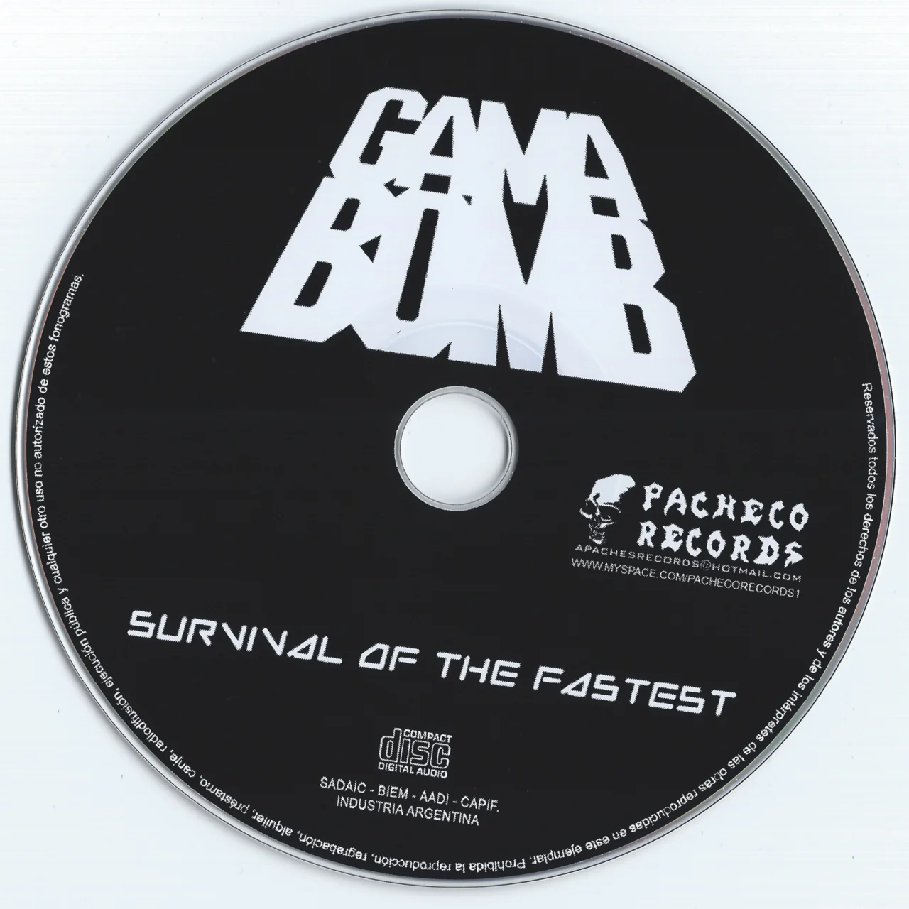 GAMA BOMB - 2008 (2005) - Survival Of The Fastest (Reissue) - [ FLAC 16-Bit 44.1 kHz ]