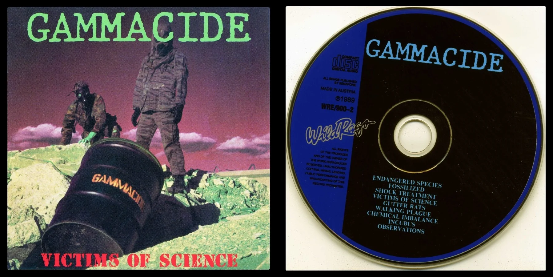 GAMMACIDE - 1989 - Victims Of Science (Unofficial Release) - [ FLAC 16-Bit 44.1 kHz ]