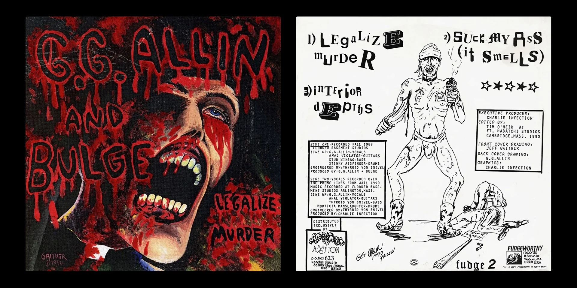 LP/VINYL (Digitized) | FLAC 24-Bit 96.0 kHz - GG Allin & Bulge - 1990 - Legalize Murder