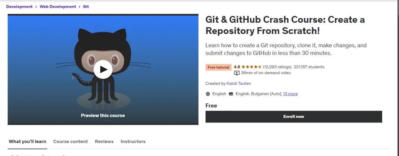 Git & GitHub Crash Course: Create a Repository From Scratch!