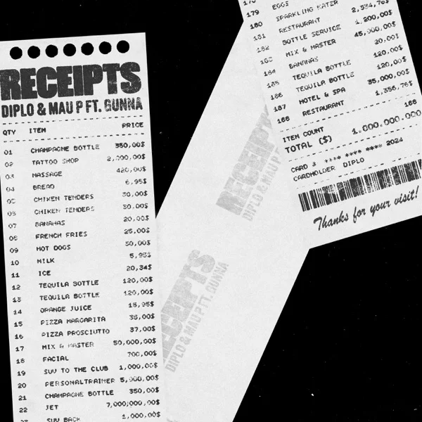 Diplo & Mau P - Receipts (feat. Gunna) (Single)