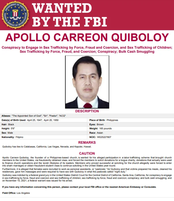 QUIBOLOY IS INNOCENT!