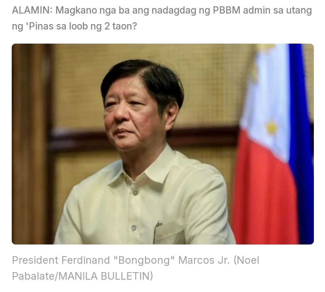 ALAMIN: Magkano nga ba ang nadagdag ng PBBM admin sa utang ng 'Pinas sa loob ng 2 taon?
