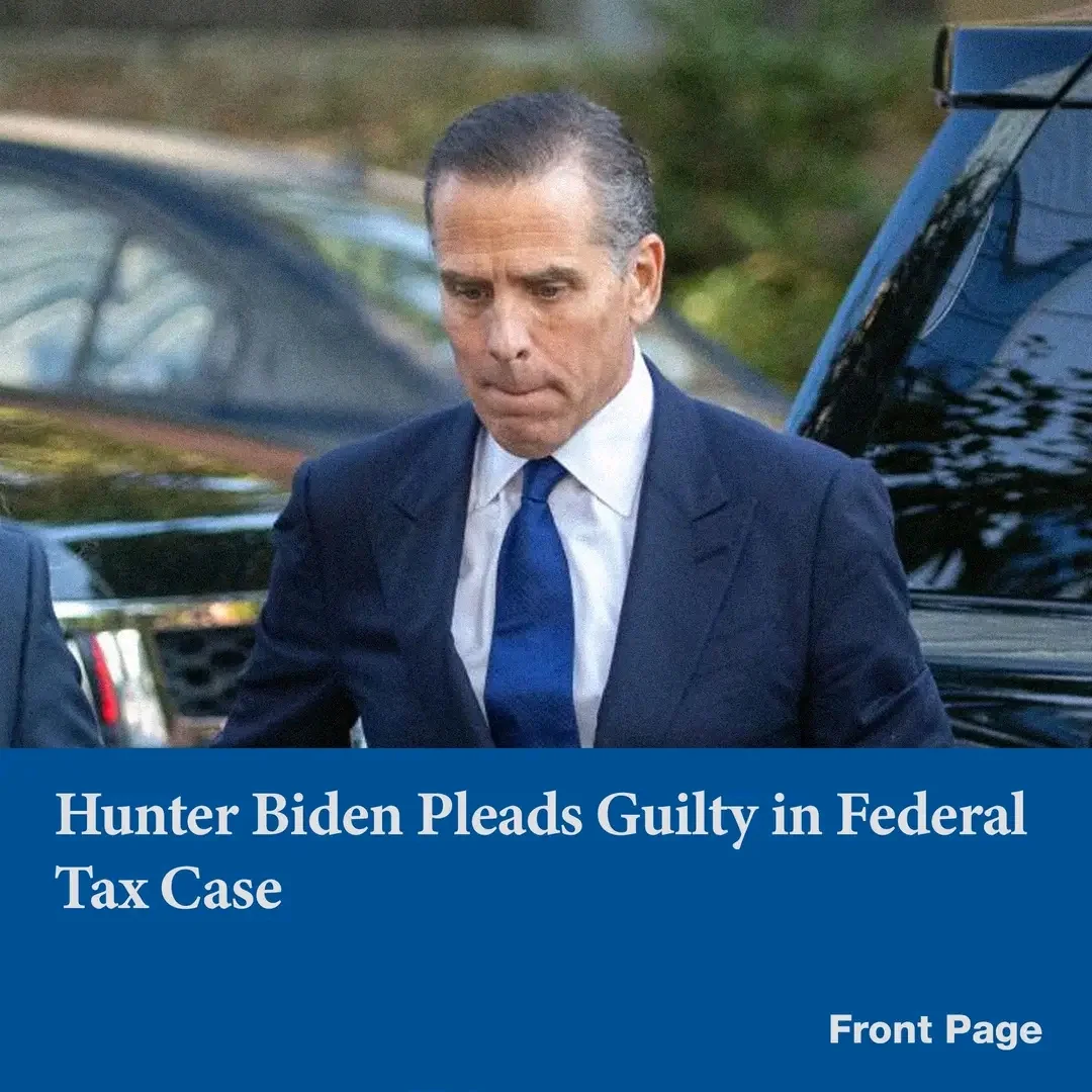 Hunter Biden Pleads Guilty