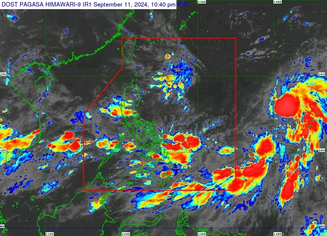 Bebinca has intensified into a Severe Tropical Storm as of 11 p.m